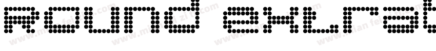 Round Extrabold字体转换